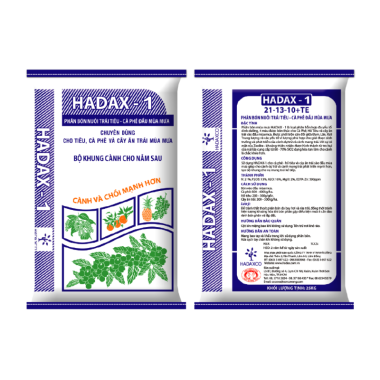 Phân bón chuyên dùng cà phề, tiêu, cây ăn trái- HADAX 1