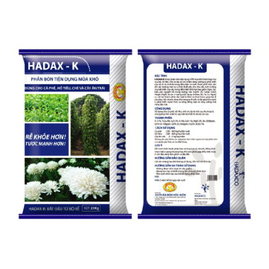 Phân bón chuyên dùng cà phề, tiêu, cây ăn trái- HADAX K
